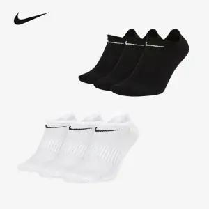 [3+3] 총 6켤레 나이키 에브리데이 크루 앵클 삭스 화이트 블랙 발목