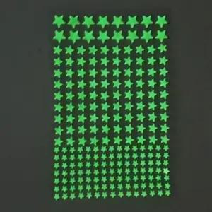 형광스티커 3D 입체 야광별스티커 진그린/어린이집/유치원/놀이방/키즈/카페/교실/환경/미화/실내/인테리어