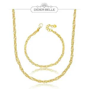 디디에벨라 24k 순금 트라이체인 목걸이 팔찌11.25g