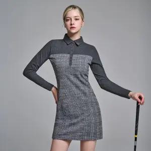 다운블로우-DBFWOGR 8000W FW여자PK체크원피스