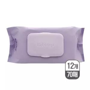 베베숲 프리미어 플러스 물티슈 캡형 70매 12개