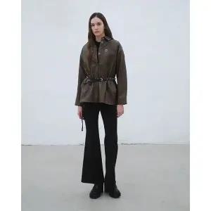 [에고이스트](타임스퀘어점패션관)페이크 레더 포켓 롱 블라우스 (ER4WB160)