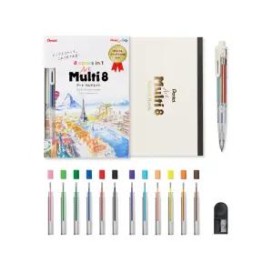 펜텔 아트멀티8 색연필 B6 스케치북 세트 XPH804STSB