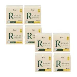 라엘 무표백 순면커버 생리대,중형,14개입,8팩