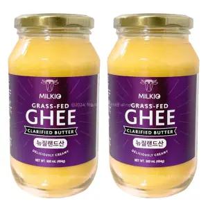 밀키오 버터 454g 2병 천연 기버터 키토제닉 뉴질랜드산 목초우 무염 방탄커피 요리용