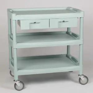 [열린세상] 다용도 병원 드레싱 3단 서랍 2칸 이동카트 Y-301D