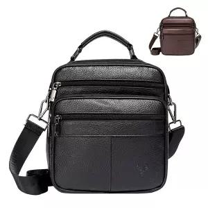 [블루마운트] 802 남성 소가죽 심플 크로스백 수납가방