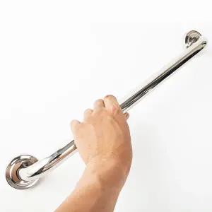 [지오비즈]스텐 안전손잡이 110cm/ 안전난간대 욕실안전바 벽부형손잡이 화장실 손잡이