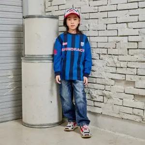 [롯데백화점]인디고뱅크키즈 디스트로이 릴렉스 데님팬츠 IKTJ251R1