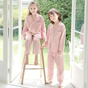 핑코코 4140 피치기모 레드스트라이프 국산 아동&주니어 잠옷세트