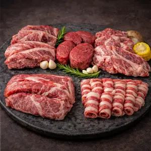 [대한민국농수산] 미국산 소고기 모듬 1kg(안심+업진+갈비+척아이롤+우삼겹)