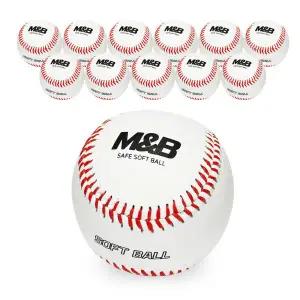 엠앤비 안전 야구공 캐치볼 소프트볼 (12개입) 1박스