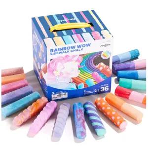 어린이집 바깥놀이 야외미술 바닥분필 36색 홈스쿨링 글씨쓰기 백묵 그림그리기