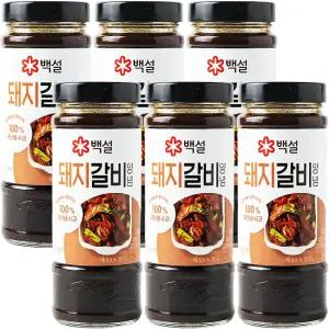 백설 돼지갈비 양념 500g 6개
