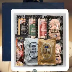 제주햄 제주흑돈 소시지 돈까스 떡갈비 함박스테이크 명절선물 세트