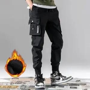 2컬러 남성 캐주얼 스트릿 조거 카고팬츠 IS PA20 스트릿웨어 기모 겨울방한조거팬츠 패션