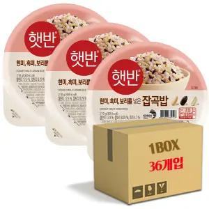 햇반 잡곡밥 작은공기 130g 36입 1박스
