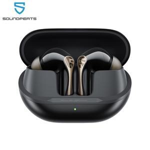 SOUNDPEATS Air5 Pro+ XMEMS 블루투스 이어폰 55dB 하이브리드 어댑티브 ANC 이어버드, 하이 레졸루션 무선