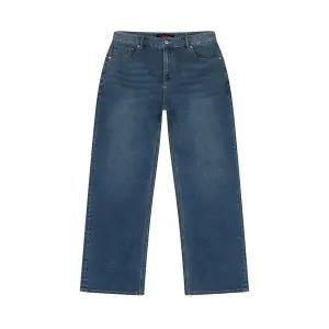 [잠뱅이]공용) 와이드핏 스판 데님 팬츠 미디엄블루 ZQ1DTG949-MB