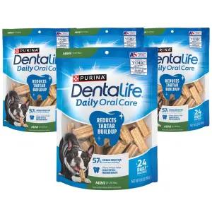 퓨리나 덴탈라이프 미니 독 강아지 덴탈껌 치석제거 개껌 193g 4개