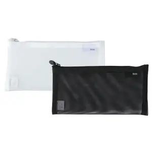 모닝글로리 3500 비움 메시 파우치 필통 펜케이스 휴대용 포켓