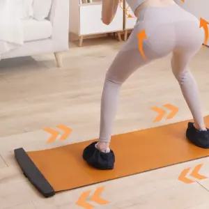 신발커버포함 슬라이딩 보드 스케이팅 슬라이드 다리근육 운동기구 스케이트 매트 패드