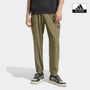 [아디다스](의정부점)[아디다스코리아공식] 에센셜 스몰 로고 카고 팬츠 [JD1824]