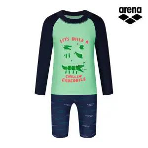 아레나공식 익사이팅 아동 레저 래쉬가드 세트 A3BB1BS22NVY