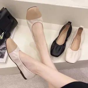 [오노마] ONM 가벼운 여성 밴딩 플랫슈즈 둥근사각코 단화 캐주얼화