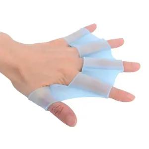 2p 손가락 물갈퀴 장갑 수영 오리손 손지느러미 수영용품