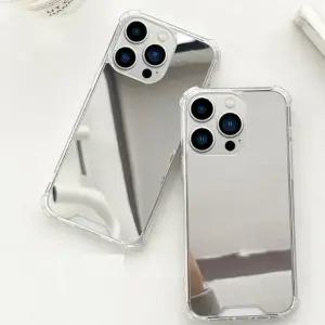 아이폰 16 15 14 13 12 11 미니 프로 맥스 플러스 16e 미러 에어 거울 젤리 하드 케이스