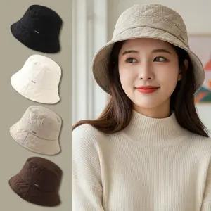 중년 여성 봄 모자 여자 할머니 벙거지 챙 버킷햇 휴양지 여행 캠핑 보닛햇 사파리 가을