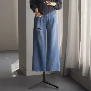 (안나앤모드) llins 데미지 컷팅 데님[데님EDH84]