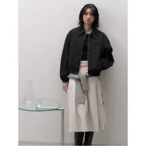 [에잇세컨즈] 코튼 패디드 점퍼 - 블랙 (356138CM25)