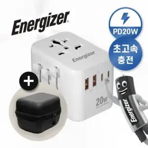 에너자이저 고용량 GaN 초고속충전 5포트 올인원 전세계 해외 여행용 멀티 어댑터 PD충전