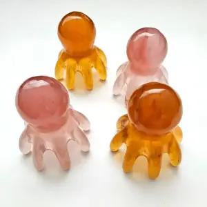 고급 두피 마사지 문어 괄사 경락 지압기