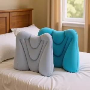 와이옐로 공기주입식 휴대용 요추지지 허리쿠션 허리편한쿠션