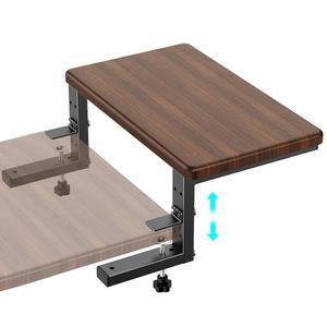 책상 확장 및 모니터 선반에 3인치 클램프, 16.5인치 데스크탑 정리함, 조절 가능한 높이의 무거운 선반 게임용, 프린터 스탠드, 컴퓨터 노트북 라이저, 사무용 액세서리