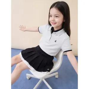 [BEANPOLE KIDS] [Essential] 피케 카라 반소매 티셔츠 - 아이보리 (BI6242UE30)