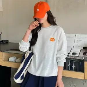 [핑크시슬리] 원스위크 자수패치 박스 맨투맨