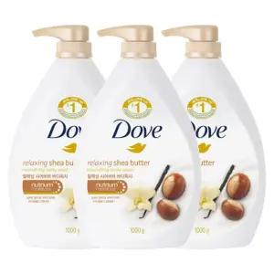 도브 릴랙싱 쉐어버터 바디워시 1L X 3개