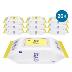 자우버 주방 인덕션클리너 티슈 50매X20개