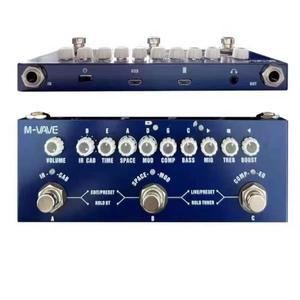 M-vave Cube BABY 멀티 이펙트 페달 충전식 일렉트릭베이스 기타 페달 녹음 오디오 인터페이스 기능 페달 C