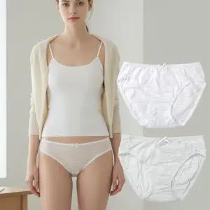 (3매 세트) 순면 주니어 삼각 팬티 여아 초등 학생 중학생 속옷