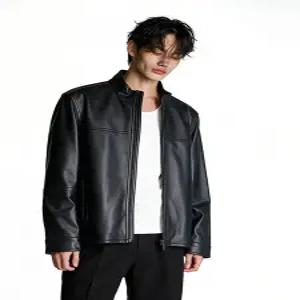 [벨 마르슈][벨 마르슈]  램스킨 맨스 스탠카라 집업 레더 자켓