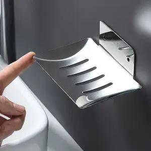 304스텐 비누 받침 세면대 받침대 샴푸바 보관 설거지바 거치대 빨래 공중부양 걸이 무타공 통 욕실 물빠짐