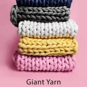 DIY 자이언트얀 1kg 벨벳 가방 방석 손뜨개 뜨개실 핸드메이드 소품/굵은뜨개실/자이언트/실/두꺼운/털실