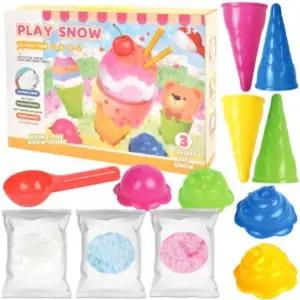 매직 스노우 클레이 도우 플레이 세트 아이스크림/겨울/공예용/점토/눈클레이/장난감/만들기/샌드/테이블