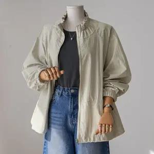 (안나앤플러스) 노일 셔링 스트링 자켓[자켓EDX47] 빅사이즈