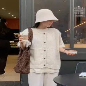 울 쿠키크 루즈 니트 조끼 (one color)